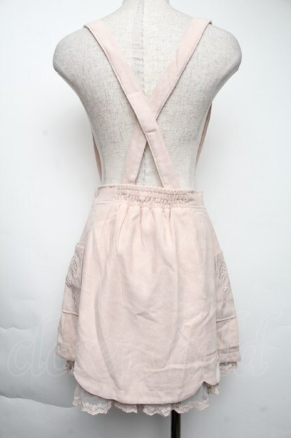 画像2: LIZ LISA / リボン刺繍ポケットスカート  ピンク S-25-11-24-049-LO-SK-AS-ZS (2)