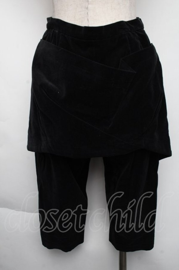 画像2: Jane Marple / ベロアパンツ M ブラック S-25-11-24-064-JM-PA-HR-ZT517 (2)