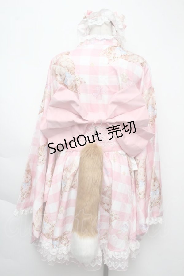 画像2: To Alice / 猫浴衣セット  ピンク S-25-11-24-006-LO-OP-HR-ZS (2)