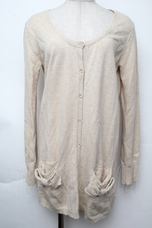 画像1: Emily Temple cute / ニットロングカーディガン  オフ S-25-11-24-011-ET-TO-AS-ZS (1)