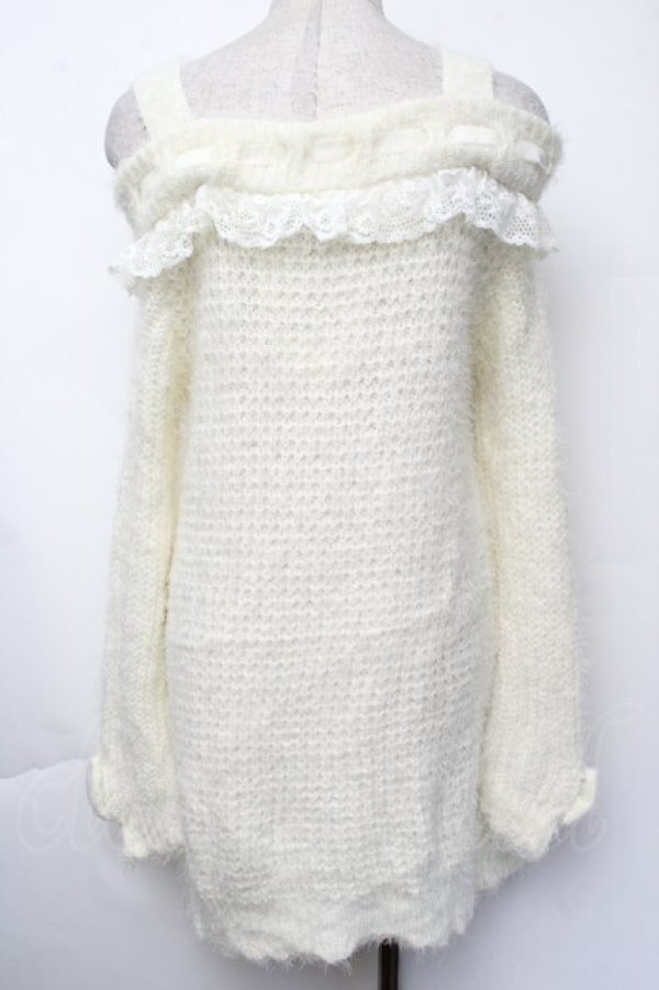 画像2: LIZ LISA / 肩開きニットチュニック  オフ S-25-11-24-015-LO-OP-AS-ZS (2)