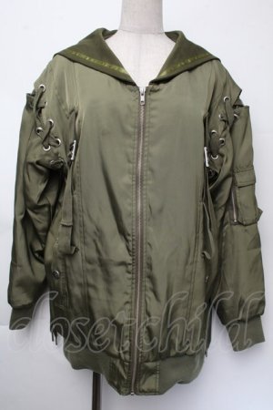 画像: CuLLt / セーラーブルゾン  カーキ S-25-11-24-021-PU-JA-HR-ZS