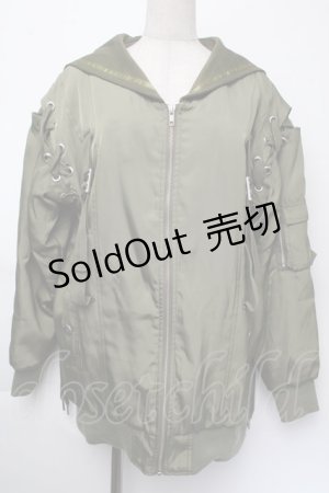 画像: CuLLt / セーラーブルゾン  カーキ S-25-11-24-021-PU-JA-HR-ZS