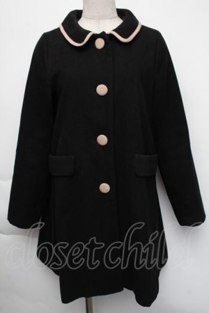 画像: F i.n.t / バイカラーロングコート  黒ｘ茶 S-25-11-24-027-CA-CO-HR-ZS