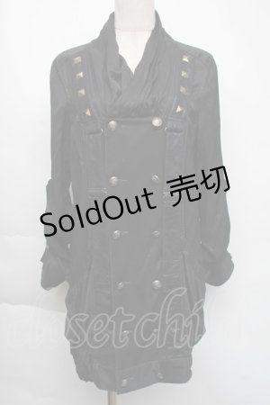 画像: ALGONQUINS / ダブルボタンジャケット  ブラック S-25-11-24-028-AL-JA-HR-ZS