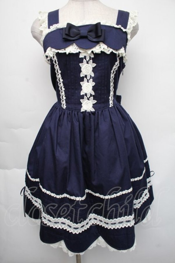 BABY,THE STARS SHINE BRIGHT / リボンスカラップジャンパースカート