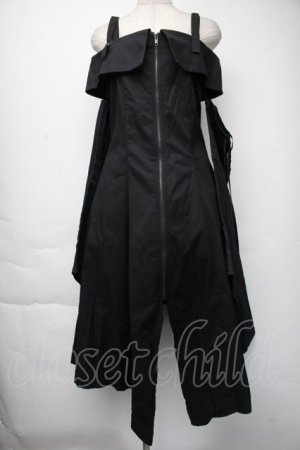 画像: BPN / オフショルダーイレヘムワンピース  黒 S-25-11-24-044-GO-OP-HR-ZS