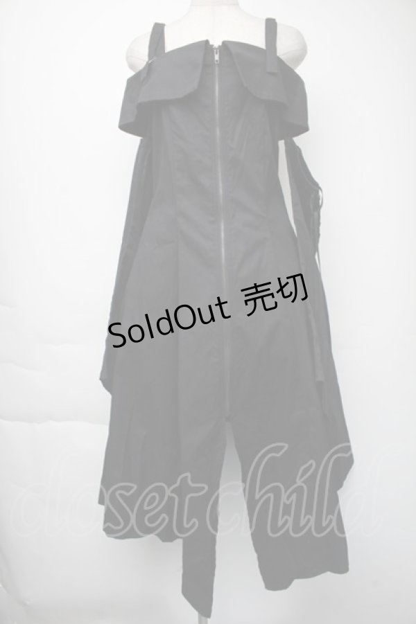 画像1: BPN / オフショルダーイレヘムワンピース  黒 S-25-11-24-044-GO-OP-HR-ZS (1)