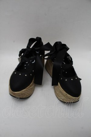 画像: Night Rose / ドールなお嬢様のロッキンホースシューズ 38 黒 S-25-11-26-006-LO-SH-HR-ZS