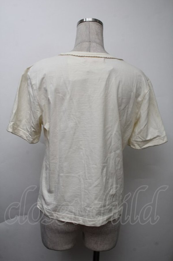 画像2: F i.n.t / ピクニックフォトプリントTシャツ  アイボリー S-25-11-26-009-CA-TS-HR-ZT520 (2)