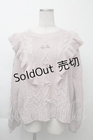 画像: melume / フリルニット LL ピンク S-25-11-26-021-LO-TO-AS-ZS