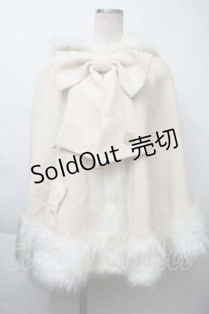 画像: metamorphose / くまみみマント  オフ S-25-11-26-025-ME-CO-AS-ZS