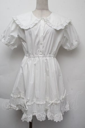 画像: merry jenny / リボンフレアミニワンピース  白 S-25-11-26-032-LO-OP-HR-ZS