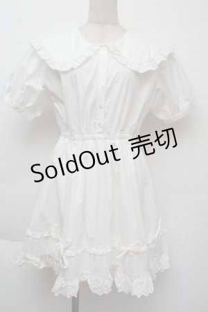 画像: 【SALE】merry jenny / リボンフレアミニワンピース  白 S-25-11-26-032-LO-OP-HR-ZT516