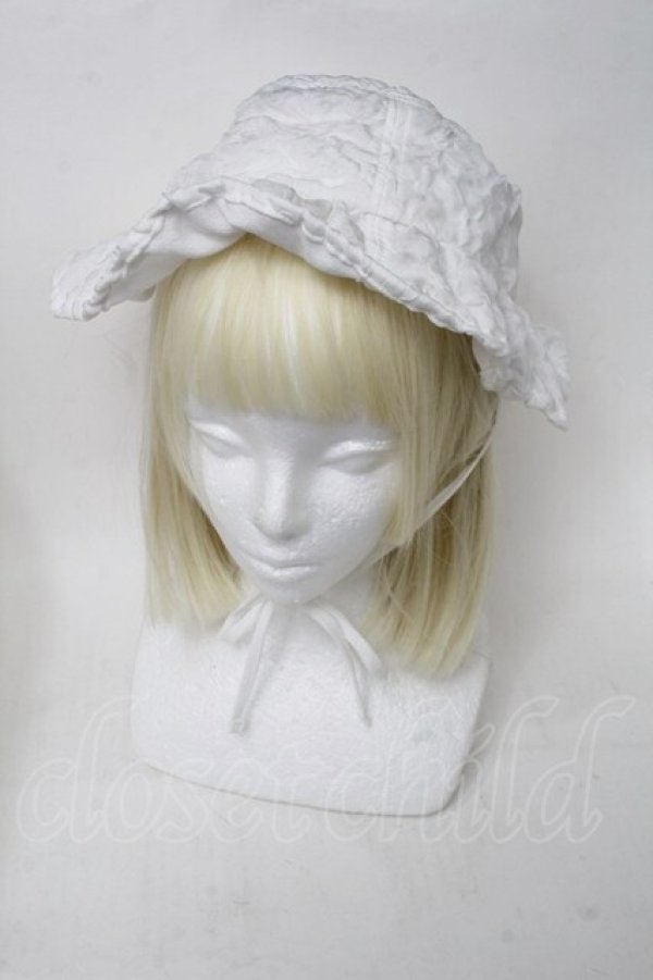 画像1: merry jenny / fluffy ribbon hat  白 S-25-11-26-004-LO-SK-HR-ZS (1)