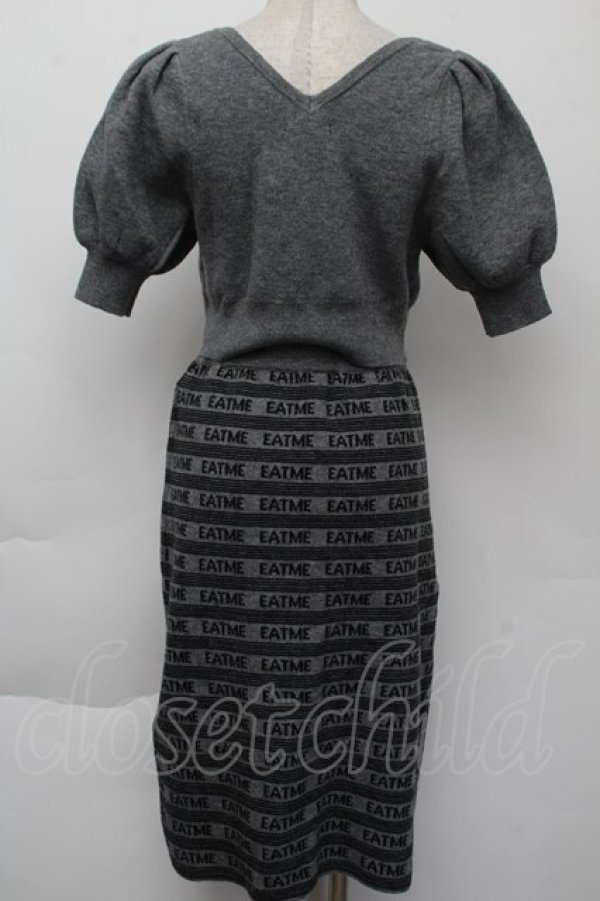 画像2: EATME / ニットセットアップ  グレー S-25-11-26-043-LO-OP-AS-ZS (2)