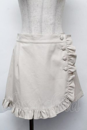 画像: MILK / Wrap レザーキュロット  ベージュ S-25-11-26-045-ML-PA-HR-ZS