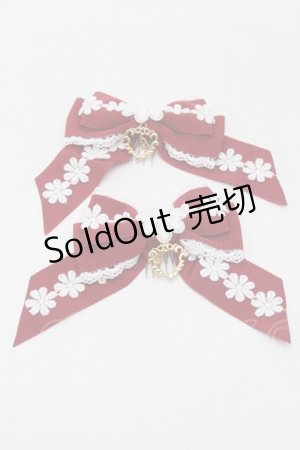 画像: BABY,THE STARS SHINE BRIGHT / マーガレットのpresageリボンコーム  赤 S-25-11-28-006-BA-AC-AS-ZS