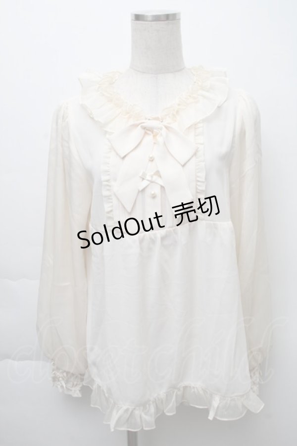 画像1: 中国ロリータ / ブラウス  オフ S-25-11-28-044-LO-TO-AS-ZS (1)