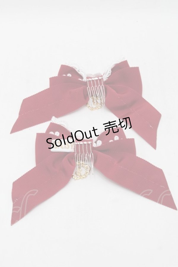 画像2: BABY,THE STARS SHINE BRIGHT / マーガレットのpresageリボンコーム  赤 S-25-11-28-006-BA-AC-AS-ZS (2)