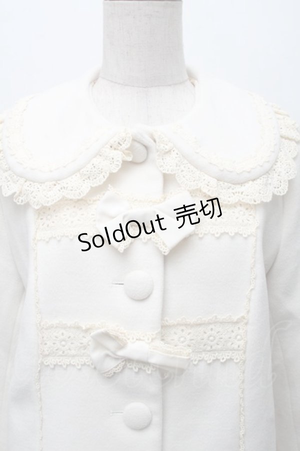 画像3: axes femme kawaii / レースフリルショートコート  オフ S-25-11-28-047-AX-CO-AS-ZS (3)