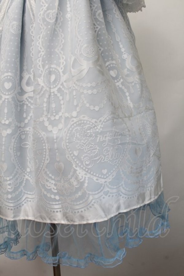 画像5: Angelic Pretty / Lacy Heart Gardenワンピース  サックス S-25-11-28-055-AP-OP-AS-ZS (5)
