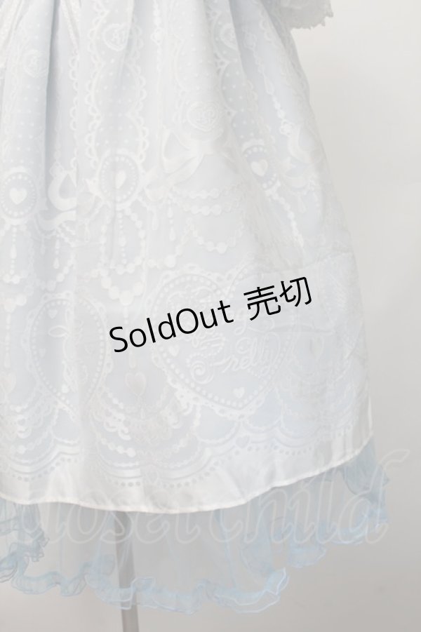 画像5: Angelic Pretty / Lacy Heart Gardenワンピース  サックス S-25-11-28-055-AP-OP-AS-ZS (5)