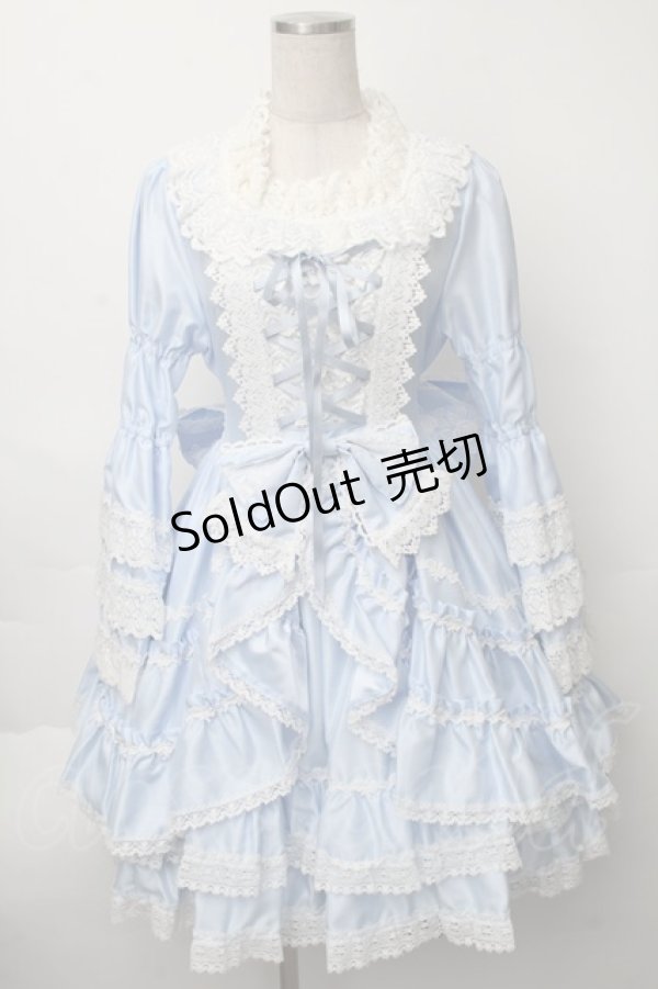 画像1: BABY,THE STARS SHINE BRIGHT / シンデレラワンピース  サックス S-25-11-28-056-BA-OP-AS-ZS (1)