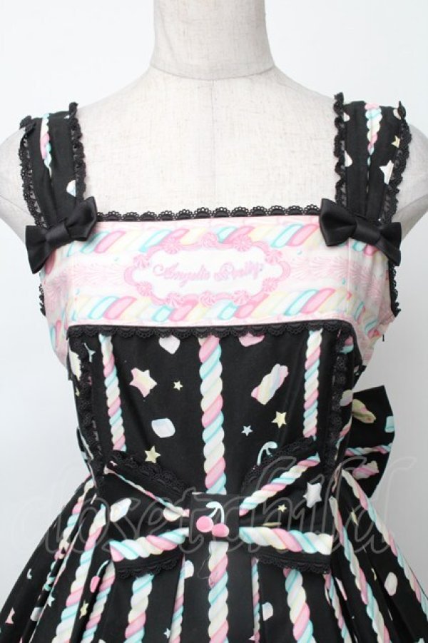 画像3: Angelic Pretty / Sugary Carnivalジャンパースカート  黒 S-25-11-28-062-AP-OP-AS-ZS (3)
