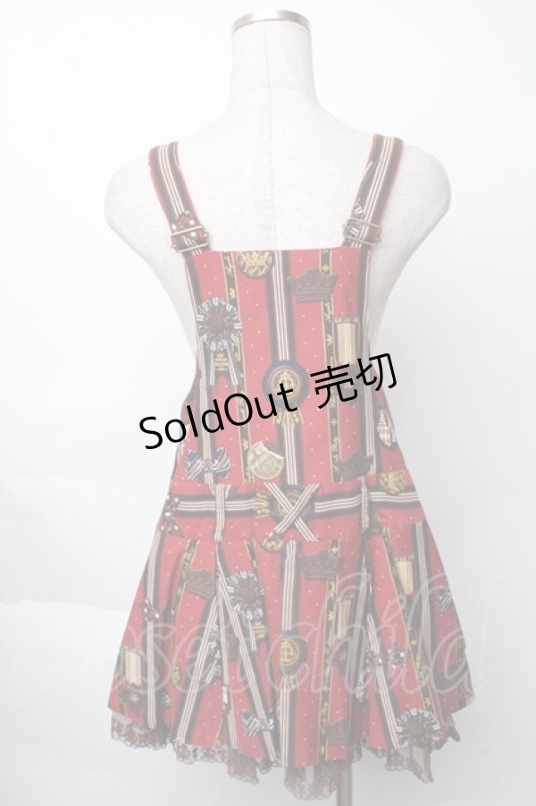 画像2: Angelic Pretty / Chocolate Rosetteサロペット  赤 S-25-11-28-063-AP-OP-AS-ZS (2)