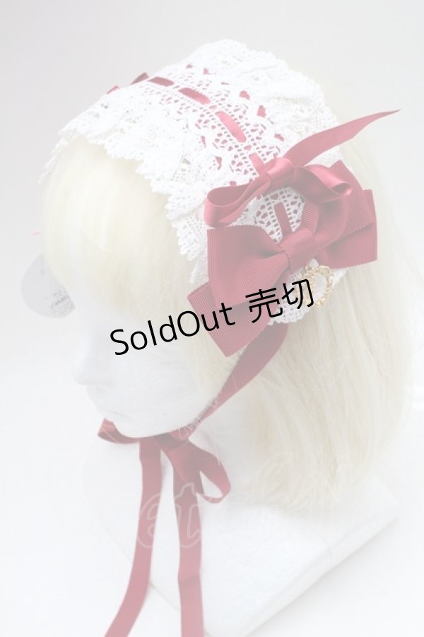 画像3: BABY,THE STARS SHINE BRIGHT / ベビードールジャンパースカート＆プリンセスドロップヘッドドレスセット  エンジ S-25-11-28-064-BA-OP-AS-ZS (3)