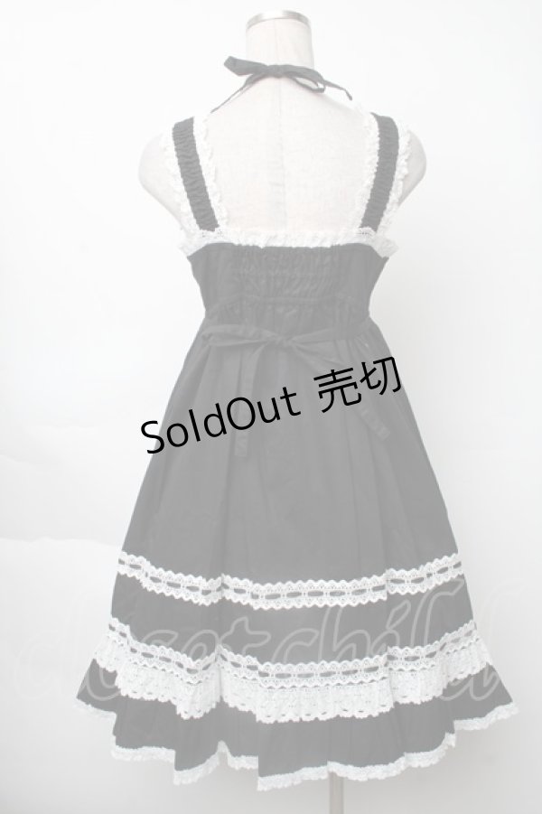 画像2: BABY,THE STARS SHINE BRIGHT / ベビードールジャンパースカート＆プリンセスドロップヘッドドレスセット  黒 S-25-11-28-065-BA-OP-AS-ZS (2)