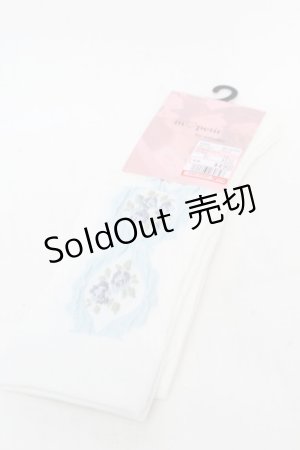 画像: m petit by misako / ECAMOVKバラレースソックス  白 S-25-11-28-1001-LO-ZA-AS-ZS