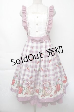 画像: axes femme kawaii / ベリーズピクニックジャンパースカート  ピンク S-25-11-28-1045-AX-OP-AS-ZS