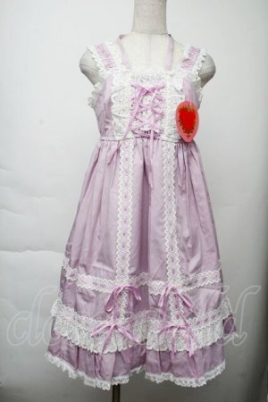 画像: BABY,THE STARS SHINE BRIGHT / ベビードールジャンパースカート＆プリンセスドロップヘッドドレスセット  ラベンダー S-25-11-28-1047-BA-OP-AS-ZS