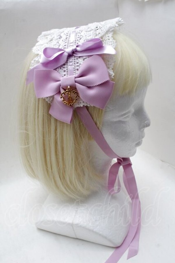 画像3: BABY,THE STARS SHINE BRIGHT / ベビードールジャンパースカート＆プリンセスドロップヘッドドレスセット  ラベンダー S-25-11-28-1047-BA-OP-AS-ZS (3)