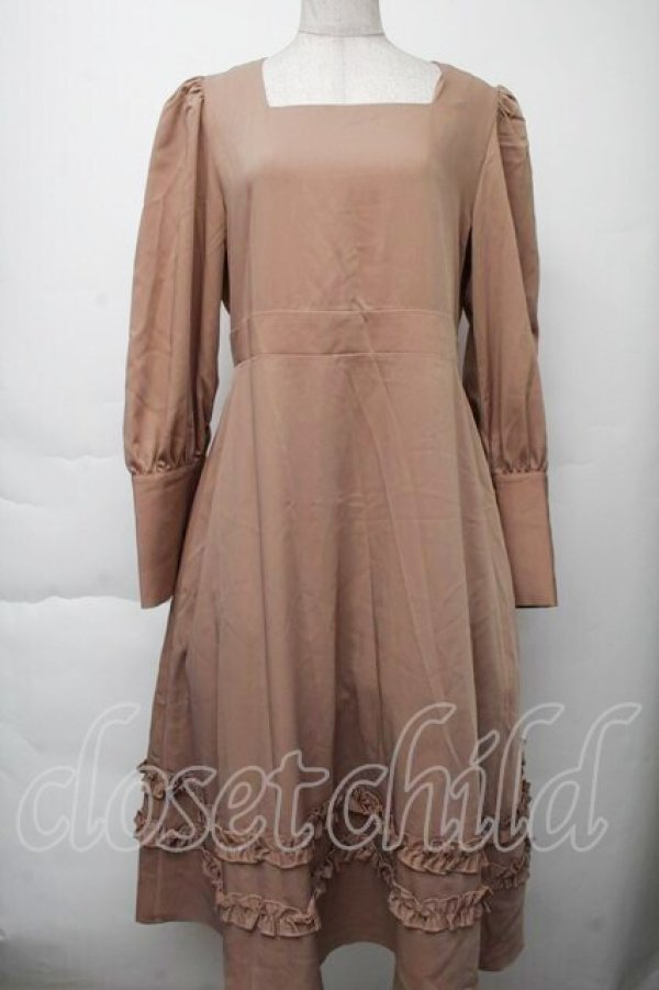 画像3: FLC / MINA*ケープワンピース  ピンクベージュ S-25-11-28-1048-LO-OP-AS-ZS (3)