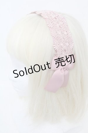 画像: m petit by misako / TT*AMレースカチューシャ  ピンク S-25-11-28-1010-LO-AC-AS-ZS