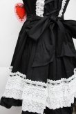画像3: BABY,THE STARS SHINE BRIGHT / レースフリルジャンパースカート  黒 S-25-11-28-1053-BA-OP-AS-ZS (3)
