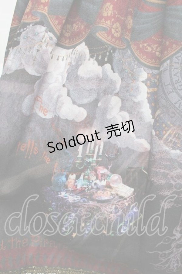 画像3: ALICE and the PIRATES / 運命のアルカナと星が導く FORTUNE TELLER柄スカート  イグニス(黒) S-25-11-28-1056-PA-SK-AS-ZS (3)