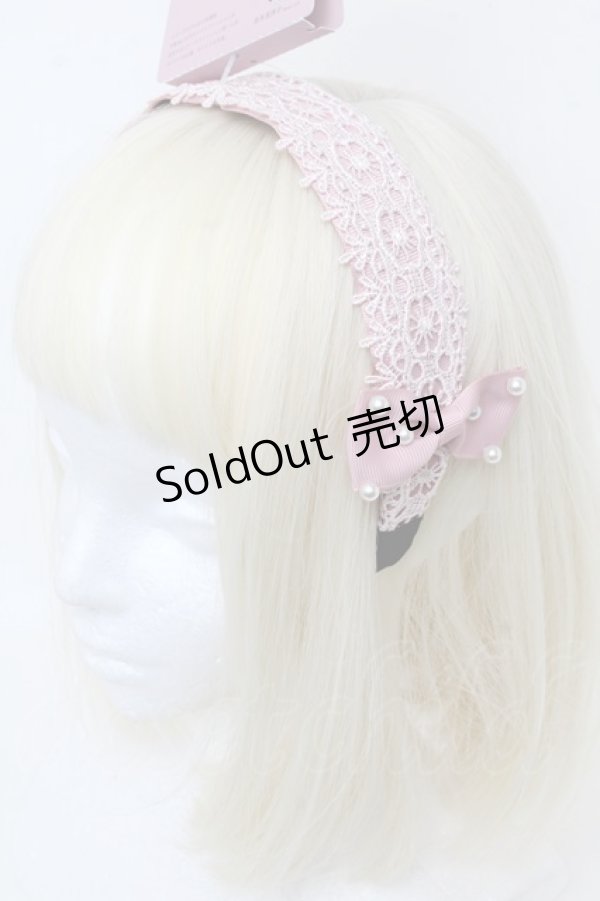 画像1: m petit by misako / TT*AMPLカチューシャ  ピンク S-25-11-28-1011-LO-AC-AS-ZS (1)