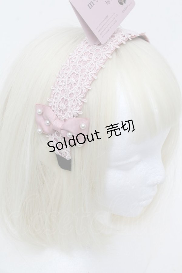 画像2: m petit by misako / TT*AMPLカチューシャ  ピンク S-25-11-28-1011-LO-AC-AS-ZS (2)