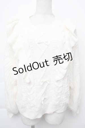 画像: melume / フリルニット LL オフ S-25-11-28-1014-LO-TO-AS-ZS