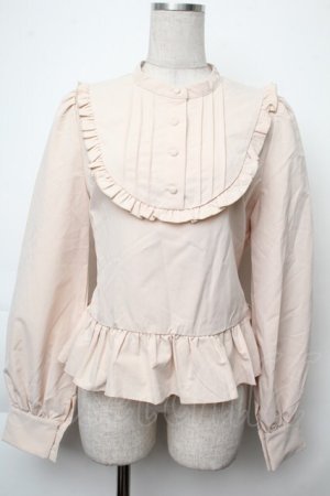 画像: FLC / 皆方由衣コラボペプラムブラウス  オフ S-25-11-28-1018-LO-BL-AS-ZS