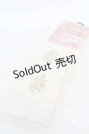 画像: m petit by misako / ECAMOVKバラレースソックス  オフ S-25-11-28-1003-LO-ZA-AS-ZS