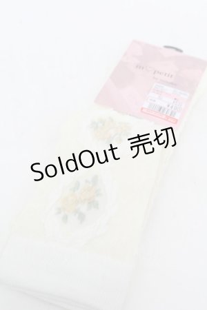 画像: m petit by misako / ECAMOVKバラレースソックス  オフ S-25-11-28-1004-LO-ZA-AS-ZS