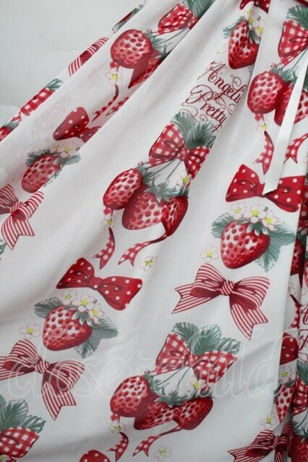 画像3: Angelic Pretty / Strawberry Dollジャンパースカート  白 S-25-11-28-1027-AP-OP-AS-ZS (3)