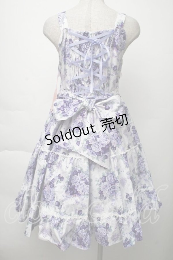 画像2: BABY,THE STARS SHINE BRIGHT / シュガーブーケ〜永遠の乙女の憧れ〜柄ジャンパースカートIII  ラベンダー S-25-11-28-1028-BA-OP-AS-ZS (2)