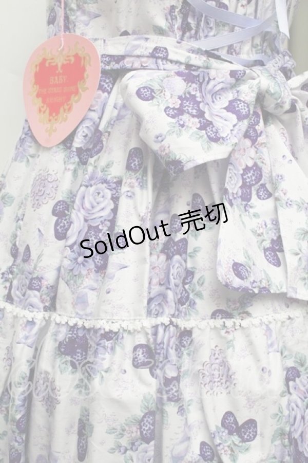 画像3: BABY,THE STARS SHINE BRIGHT / シュガーブーケ〜永遠の乙女の憧れ〜柄ジャンパースカートIII  ラベンダー S-25-11-28-1028-BA-OP-AS-ZS (3)