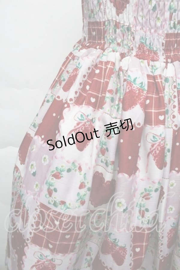 画像3: axes femme kawaii / ハピネスベリージャンスカ  ピンクｘ赤 S-25-11-28-1033-AX-OP-AS-ZS (3)